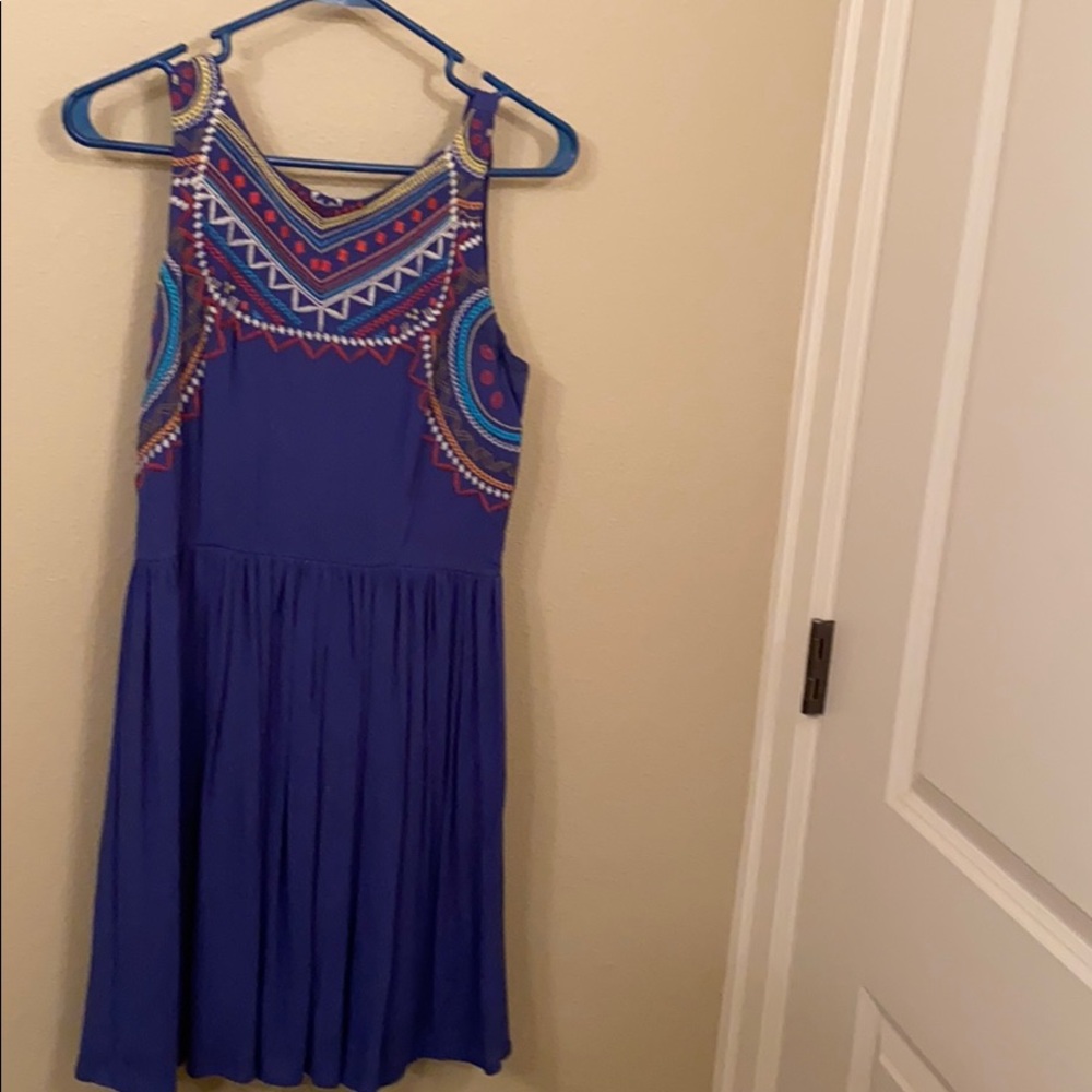 Blue summer sun dress